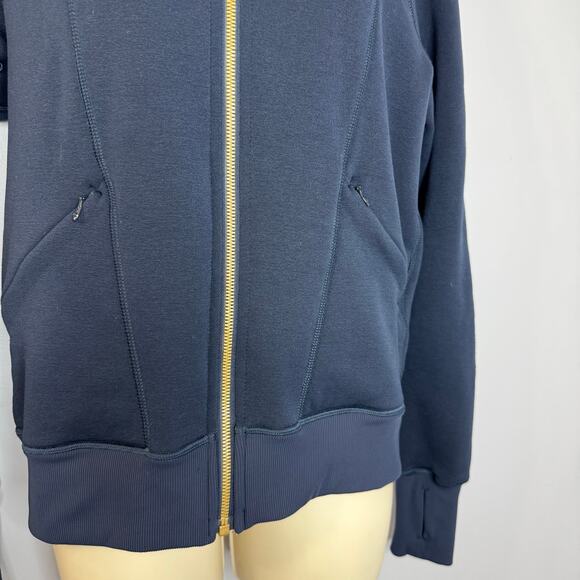 Lululemon Warm Core Hoodie Jacket Inkwell Navy Full Zip Women's 8 - Picture 4 of 14